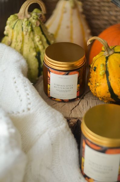 Свічка ароматична PUMPKIN SPICE BUTTERCREAM 100мл соєва pumpkin100 фото