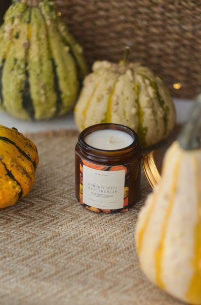 Свічка ароматична PUMPKIN SPICE BUTTERCREAM 100мл соєва pumpkin100 фото