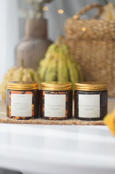 Свічка ароматична PUMPKIN SPICE BUTTERCREAM 100мл соєва pumpkin100 фото